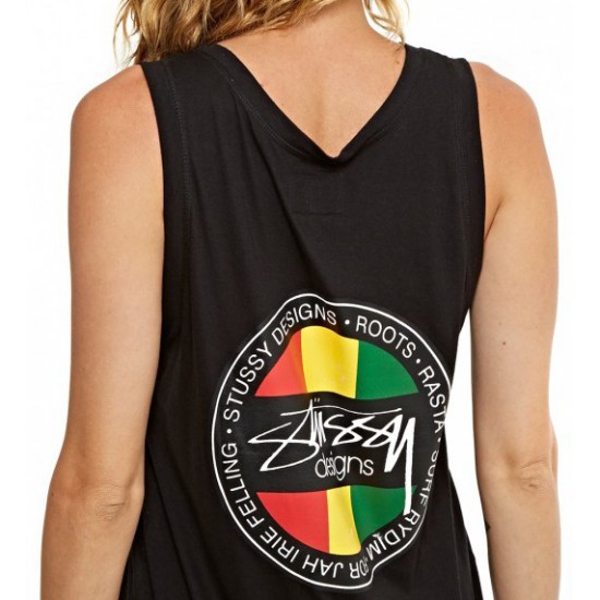 Reggae Dot Tank Black