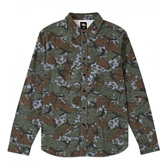 Cheetah Camo Shirt Navy