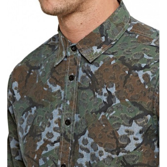 Cheetah Camo Shirt Navy