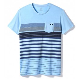 Pocket Stripe Tee Oxford Blue