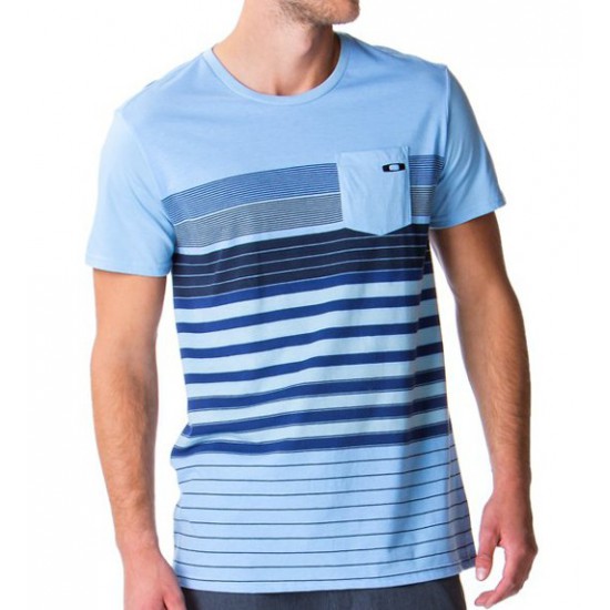 Pocket Stripe Tee Oxford Blue