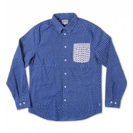 Polka Dot Woven Navy