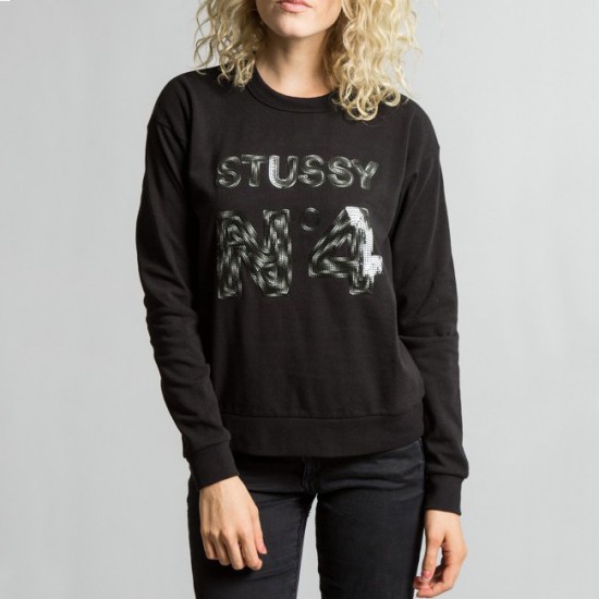 Sequin Crew Black