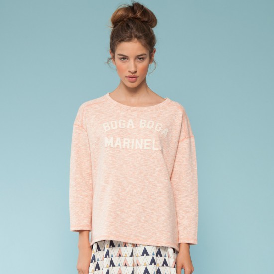 Boga Boga Sweatshirt Salmon Heather