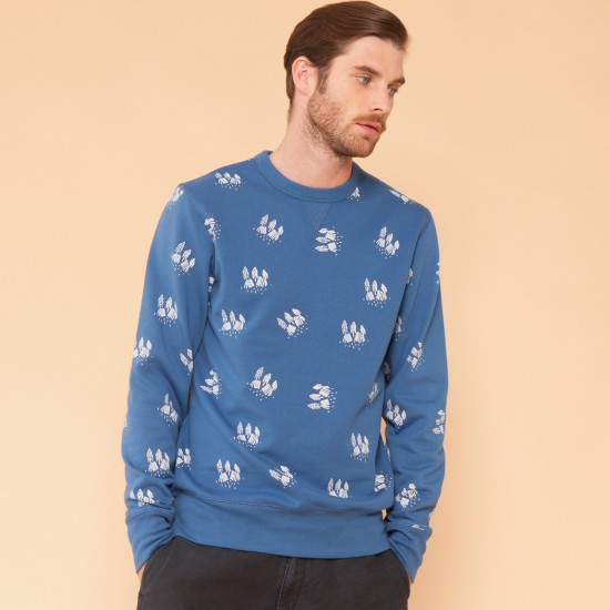 Camping Crewneck Blue