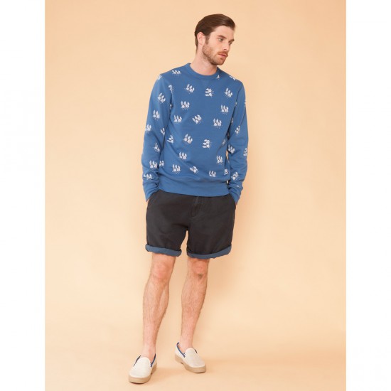 Camping Crewneck Blue