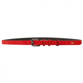 Imelda Leather Belt Red