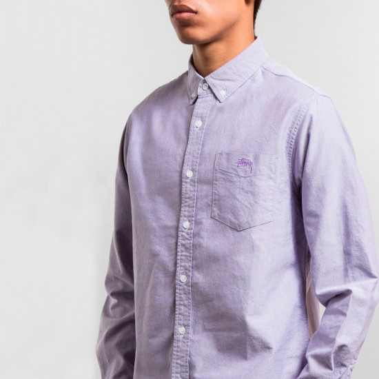 Bad Boy Oxford Shirt Purple