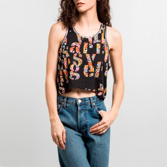 Jungle City Half Top Black