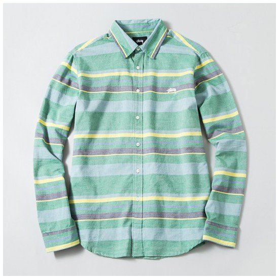 Big Stripe Shirt Green