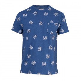 Camping T-Shirt Blue