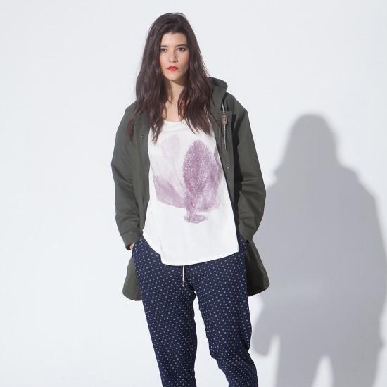 Auka S/S Super Printed TS Ecru