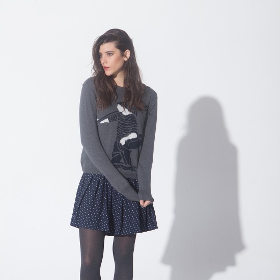 Letxumborro L/S Dress Baserri Crepe Navy