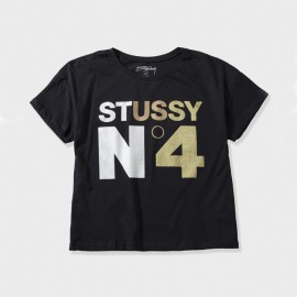 Metallic Nº4 Boxy Tee Black