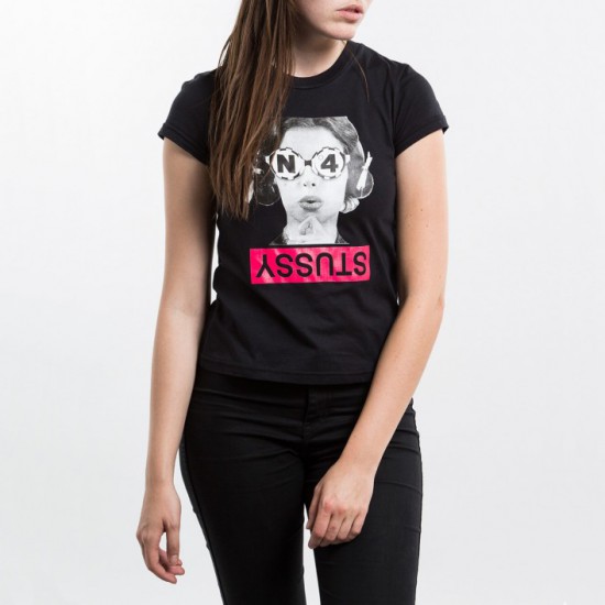 Nº4 Glasses Baby Tee Black