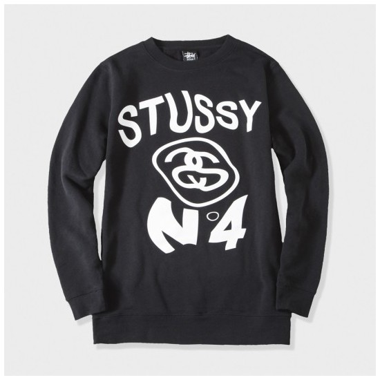 Stüssy Nº4 Warp Crew Black