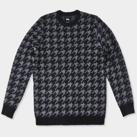 Houndstooth Sweater Black