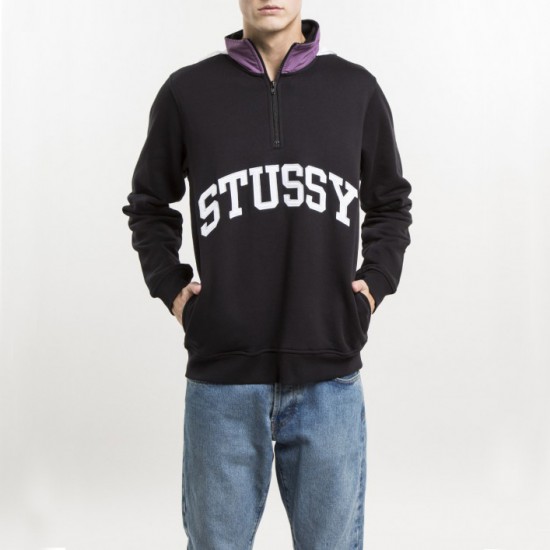 Fleece Mock Neck Black