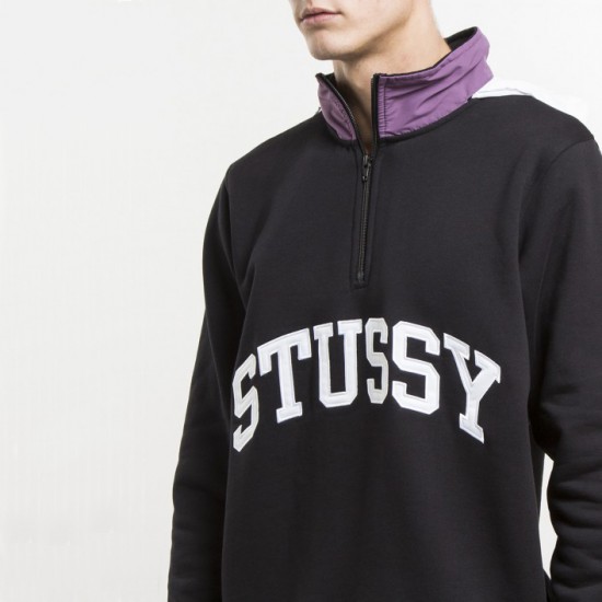 Fleece Mock Neck Black