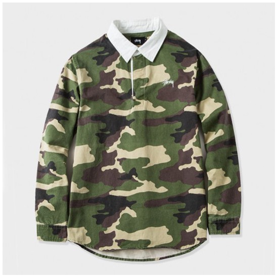 Twill Rugby Shirt Camo