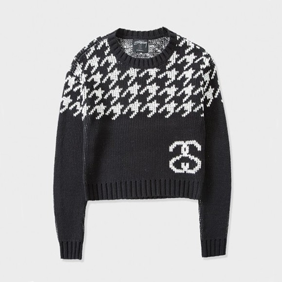 stussy black sweater