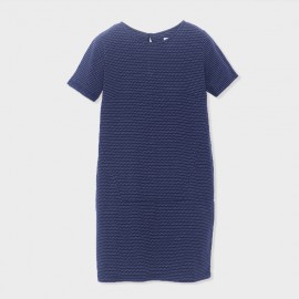 Hamaika Dress Navy Ecru