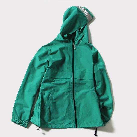 Light Nylon Full Zip Aqua Aqua