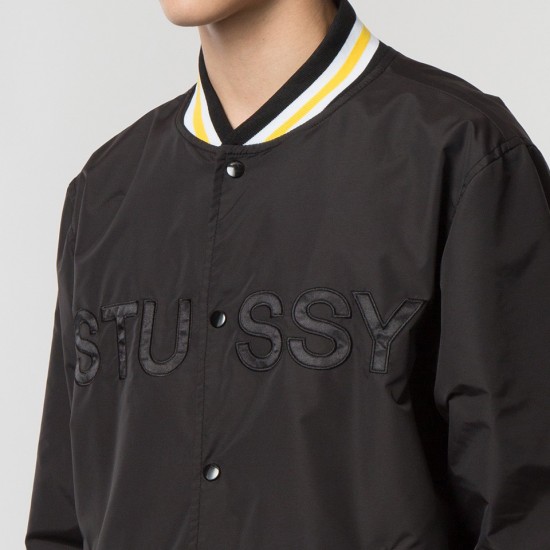 Logo Stadium Jacket Black