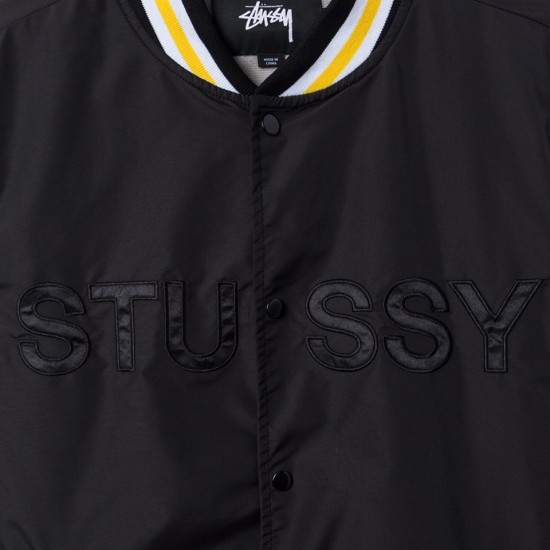 Logo Stadium Jacket Black