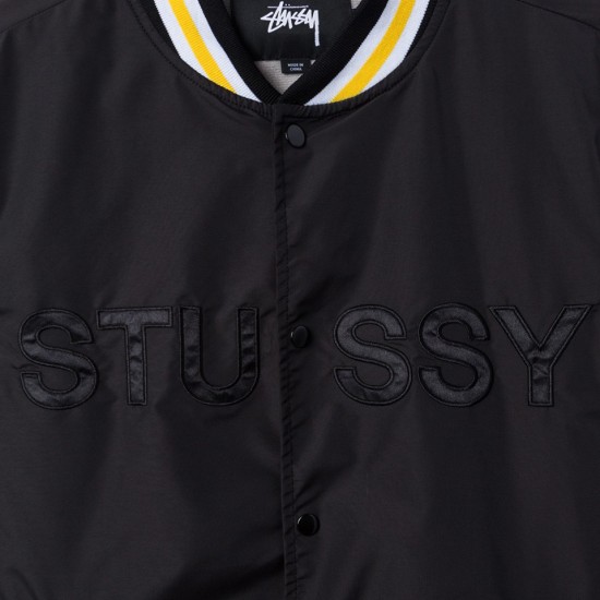 Logo Stadium Jacket Black