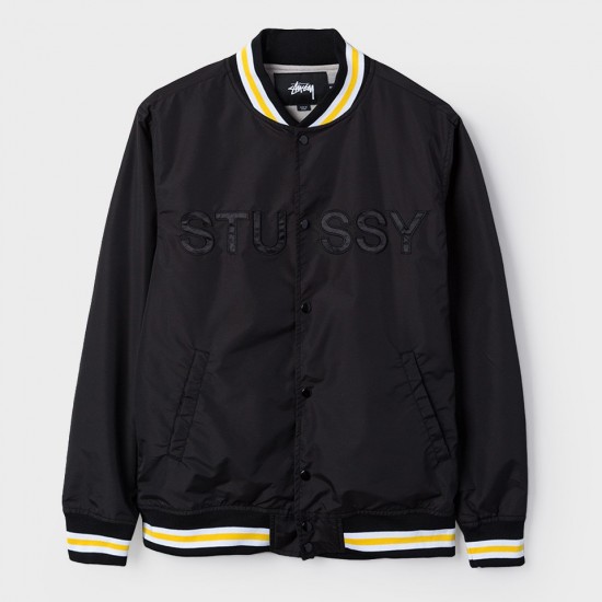 Logo Stadium Jacket Black