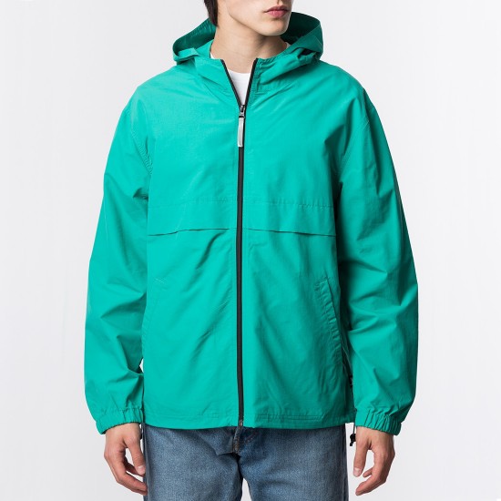 Light Nylon Full Zip Aqua Aqua