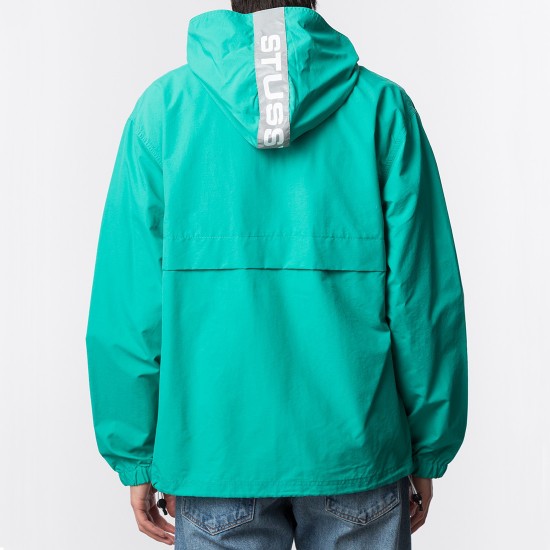 Light Nylon Full Zip Aqua Aqua