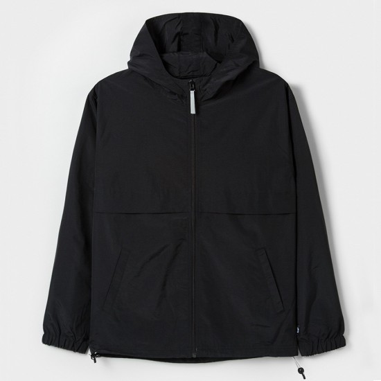 Light Nylon Full Zip Black