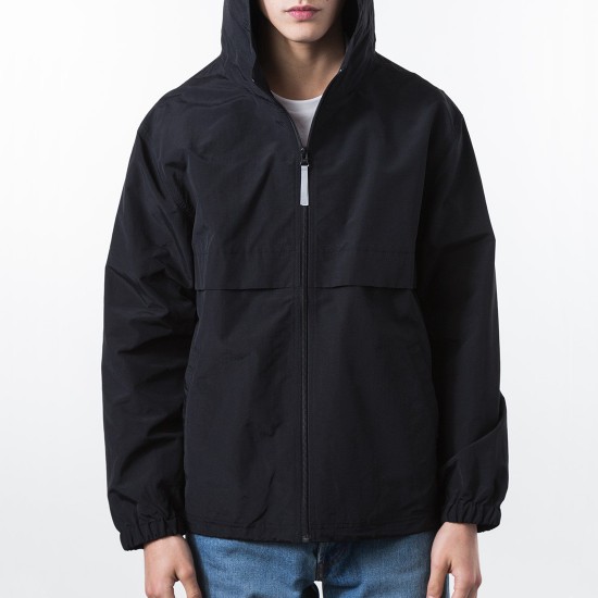 Light Nylon Full Zip Black