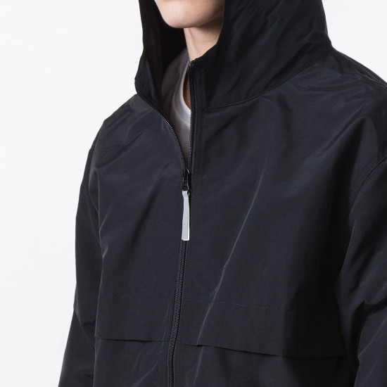 Light Nylon Full Zip Black