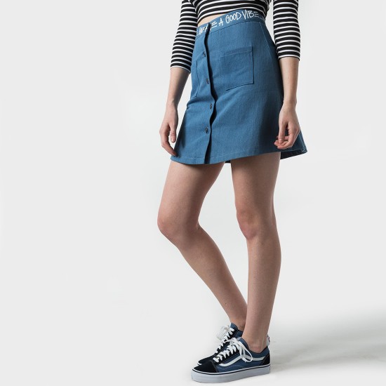 Denim Link Skirt Blue