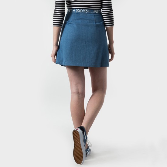 Denim Link Skirt Blue