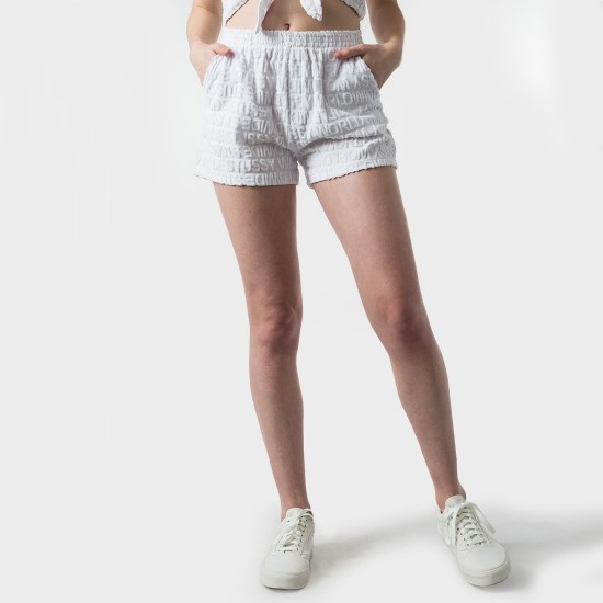 Stussy Terry Shorts White