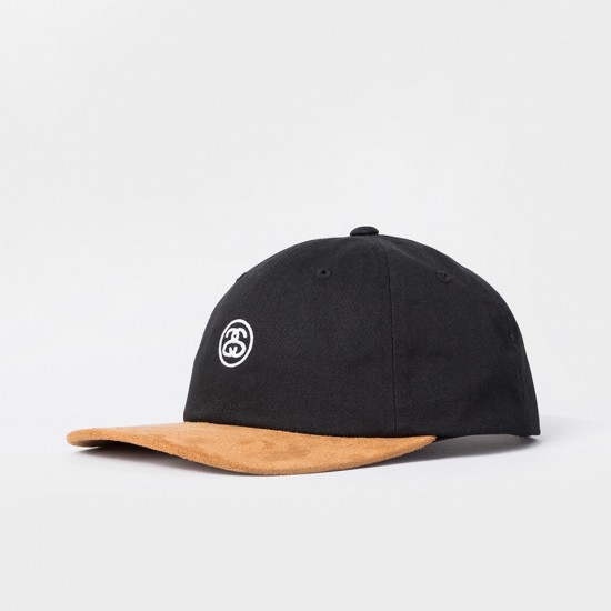 Mini SS Suede Visor Cap Black