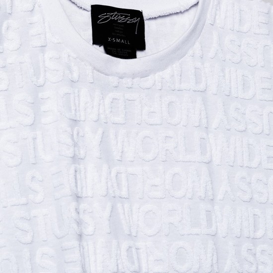 Stussy Terry Muscle Tie White