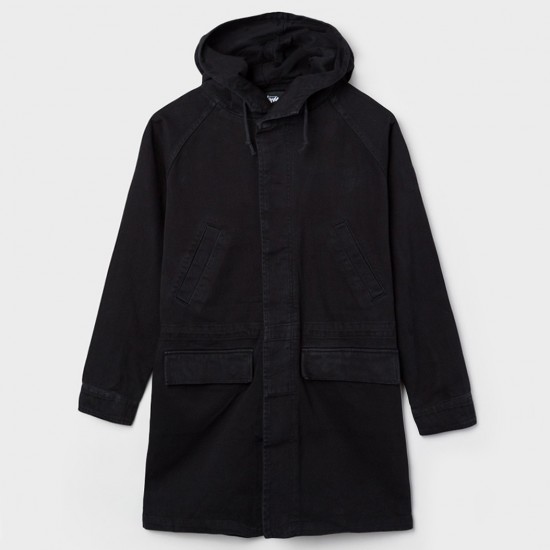 Denim Parka Black