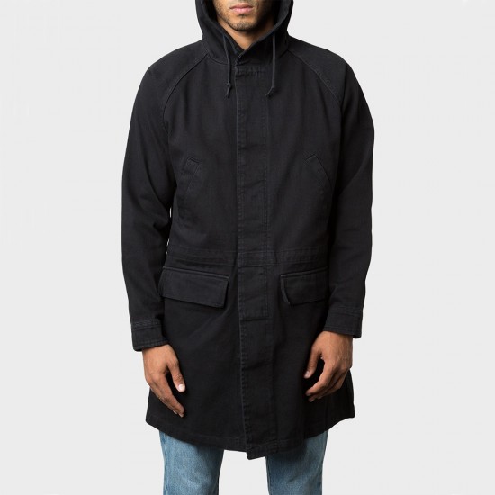 Denim Parka Black