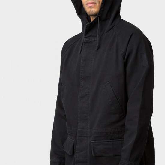 Denim Parka Black