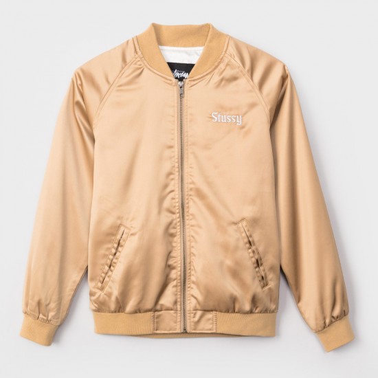 California Satin Jacket Gold