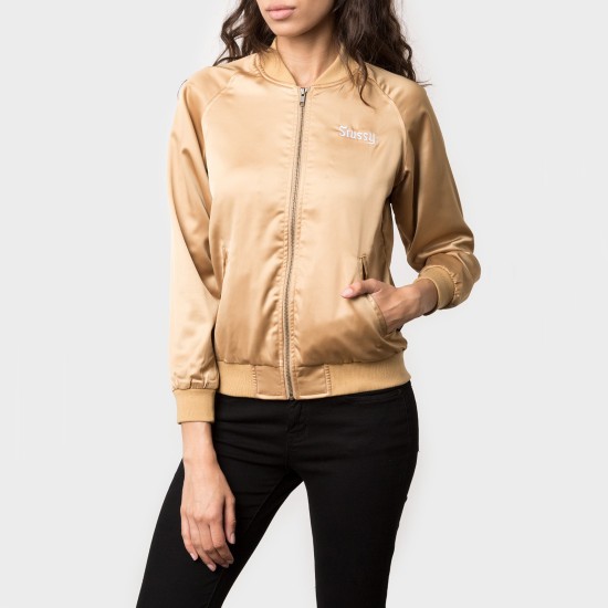 California Satin Jacket Gold