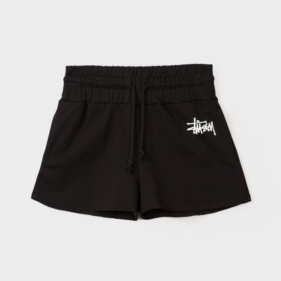 Basic Stussy Gym Short Black