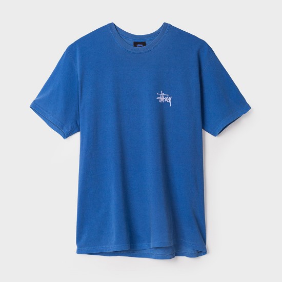 Basic Stussy Pigmented Tee Indigo