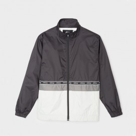 Nylon Warm Up Jacket Black