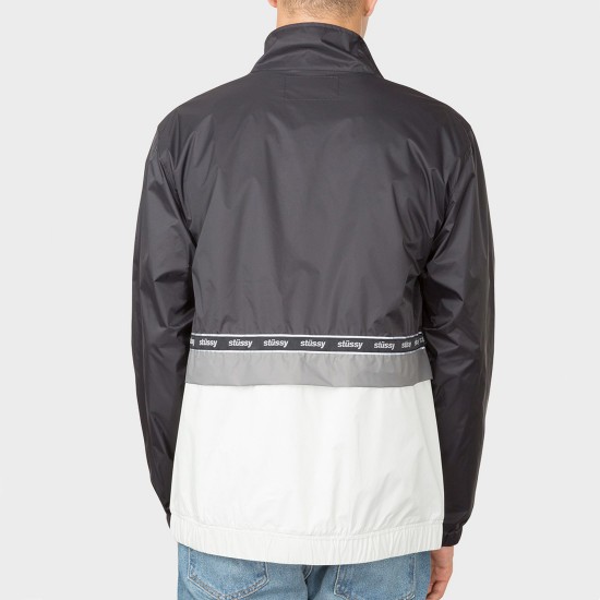 Nylon Warm Up Jacket Black